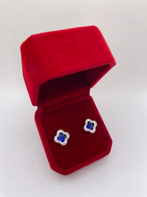 Aros de Plata Italiana Ley 925 ESTILO TREBOL – Calidad Garantizada