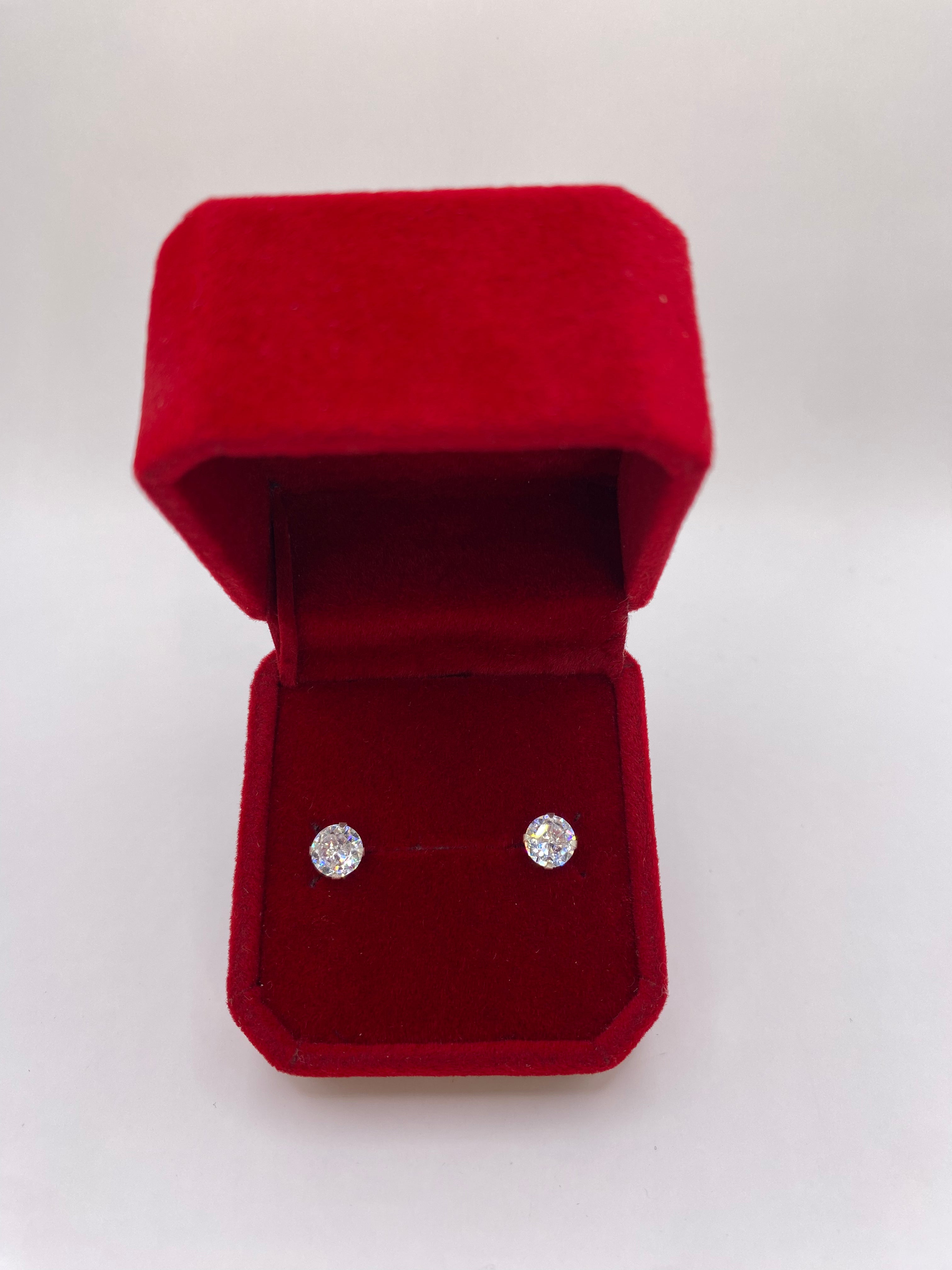 Aros de Plata Italiana Ley 925 PIEDRA CIRCON – Calidad Garantizada