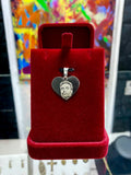 Fotograbado Personalizado Plata Ley 980 – Placa Corazón 2cm